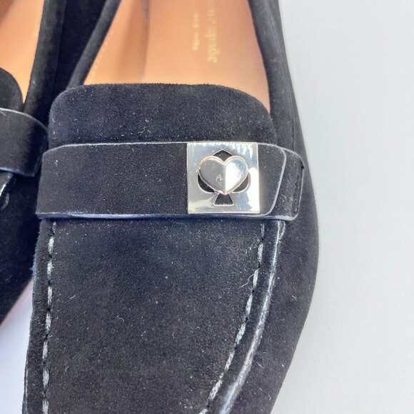 Kate Spade New York Women's Camellia Loafers Size 7.5 in Black Suede - Picture 3 of 14